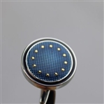 2016 Ryder Cup Hazeltine Presentation Enamel & Chrome Plated Round Cufflinks