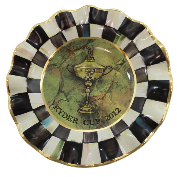 2012 Ryder Cup at Medinah PGA of America Gifted Mackenzie-Childs Commemorative Plate