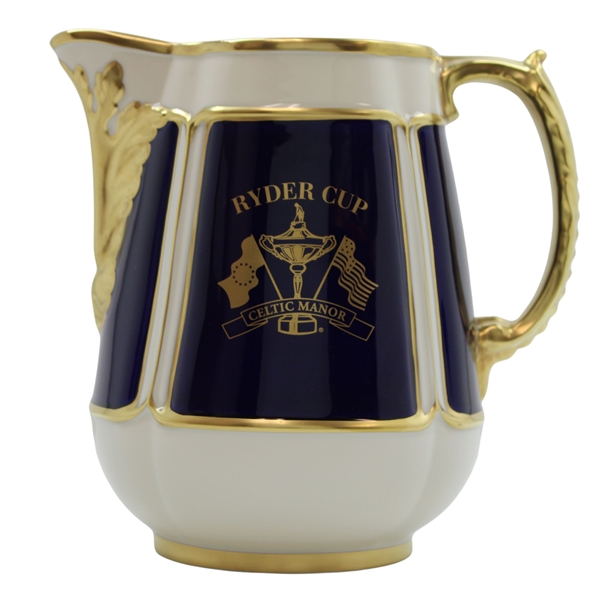 2010 Ryder Cup at Celtic Manor PGA of America Gifted Pickard China Large Pitcher