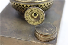 1850 Magic Lantern Kerosene Lamp C.T. Milligan Projector