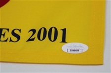 Gary Player Signed 2001 THE OPEN at Royal Lytham & St. Annes Flag  JSA COA