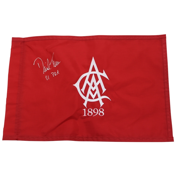 David Toms Signed 2001 PGA Championship at Atlanta Athletic Club Embroidered Flag JSA ALOA