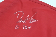 David Toms Signed 2001 PGA Championship at Atlanta Athletic Club Embroidered Flag JSA ALOA