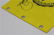 Jim Furyk Signed Olympia Fields Yellow Screen Flag - Site of 2003 US Open Win JSA ALOA