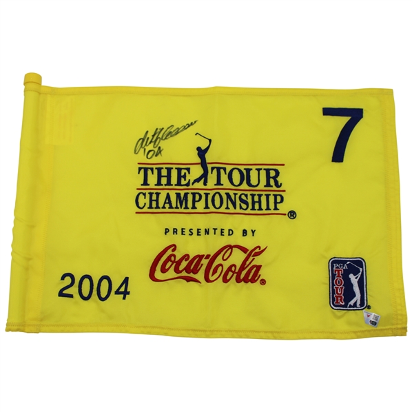 Retief Goosen Signed 2004 Tour Championship Used Hole #7 Flag w/COA & JSA ALOA