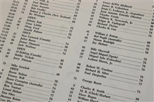 1963 Masters Tournament Friday & Saturday Pairing Sheets - Jack's First Masters Win