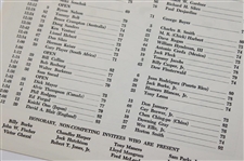 1963 Masters Tournament Friday & Saturday Pairing Sheets - Jack's First Masters Win