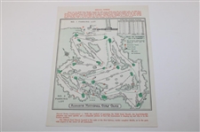 1963 Masters Tournament Friday & Saturday Pairing Sheets - Jack's First Masters Win