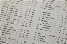 1963 Masters Tournament Friday & Saturday Pairing Sheets - Jack's First Masters Win