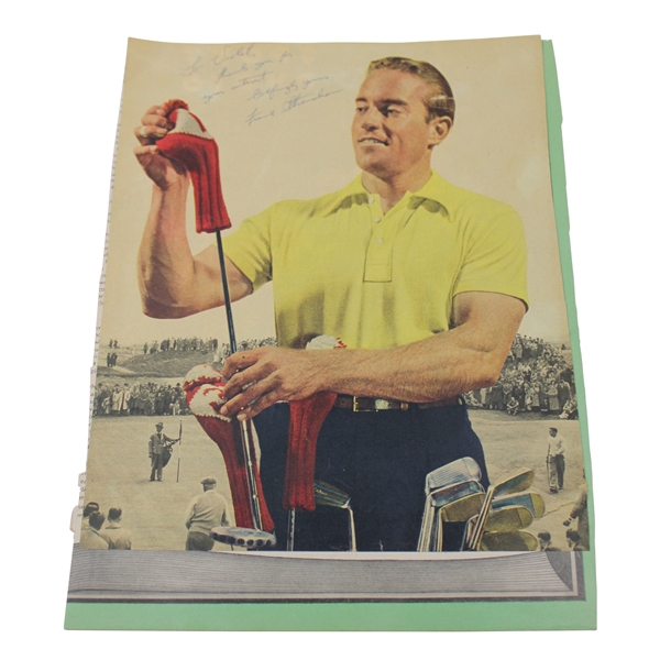 Frank Stranahan Signed Photo Getting A Club From His Bag JSA ALOA