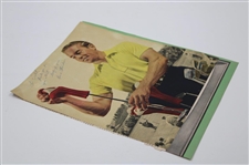 Frank Stranahan Signed Photo Getting A Club From His Bag JSA ALOA