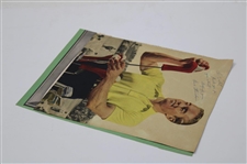 Frank Stranahan Signed Photo Getting A Club From His Bag JSA ALOA