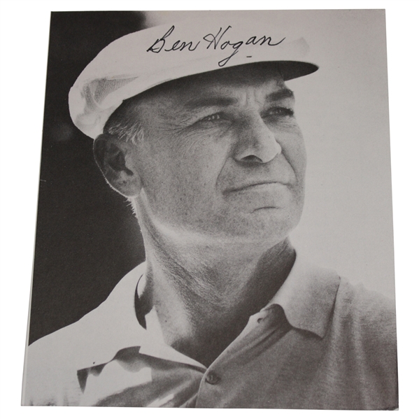 Ben Hogan Signed B & W Photo JSA ALOA