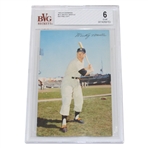 1953-55 Dormand #111 Mickey Mantle Batting Left Postcard BVG EX-MT 6 #0014268763