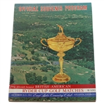 1963 Ryder Cup at East Lake Country Club Official Program - USA 23-9