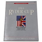 1983 Ryder Cup at PGA National Golf Club Program - Jack Nicklaus Captain
