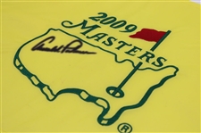 Arnold Palmer Signed 2009 Masters Tournament Embroidered Flag JSA ALOA