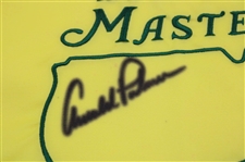 Arnold Palmer Signed 2009 Masters Tournament Embroidered Flag JSA ALOA