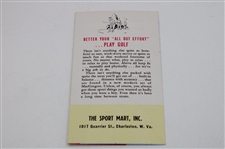 1942 Ben Hogan 'Long Drives Down The Fairway' Sport Mart MacGregor Club Advertising Brochure - Rare