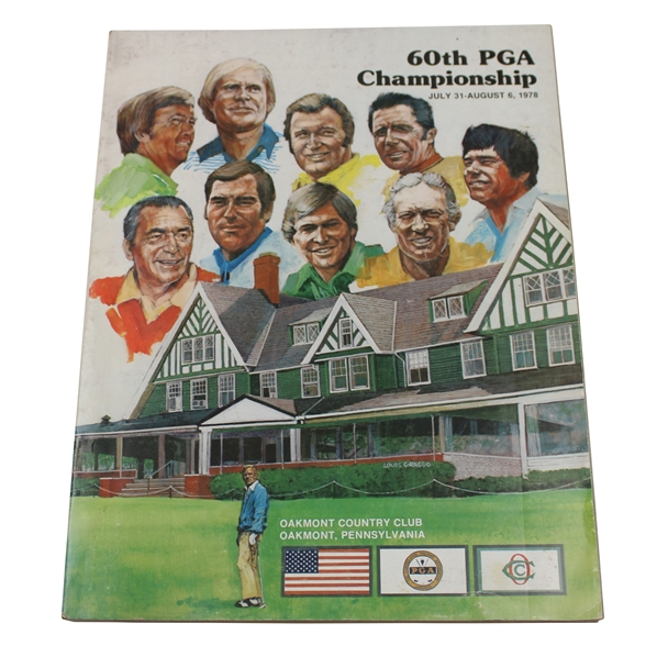 1978 PGA Championship at Oakmont Country Club Official Program - John Mahaffey Winner