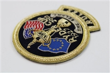 2001 Ryder Cup at The Belfry Commemorative Rules Bullion Blazer Patch 