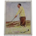 Walter Hagen Willss Cigarettes Famous Golfers Card #7