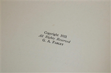 1931 'Golf Course Common Sense' by G.A. Farley