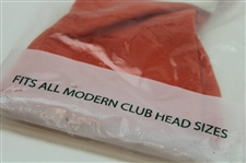 Masters Tournament Orange/White Premium Leather Driver & Putter Head Covers - Unopened