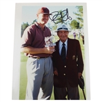Ernie Els Signed 1994 World Open Chateau Elan w/Gene Sarazen trophy Photo JSA ALOA