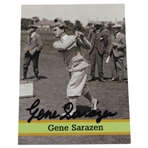 Gene Sarazen Signed 1993 Fax Pax #32 Card JSA ALOA