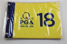 Ten (10) 2025 PGA Championship at Quail Hollow Official Unopened Screen Flags - Scheffler Winner