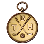 1919 BTH Dublin Irish Golf 9k Gold Medal Won by W.D. Robertson