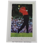 1997 Tiger Woods Masterpiece Nike Mini Poster Card - Rare