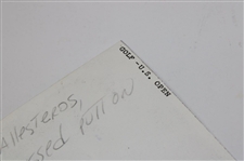 Three (3) Seve Ballesteros Wire Photos - 13yr Old Caddie, Green Notepad & Missed Putt