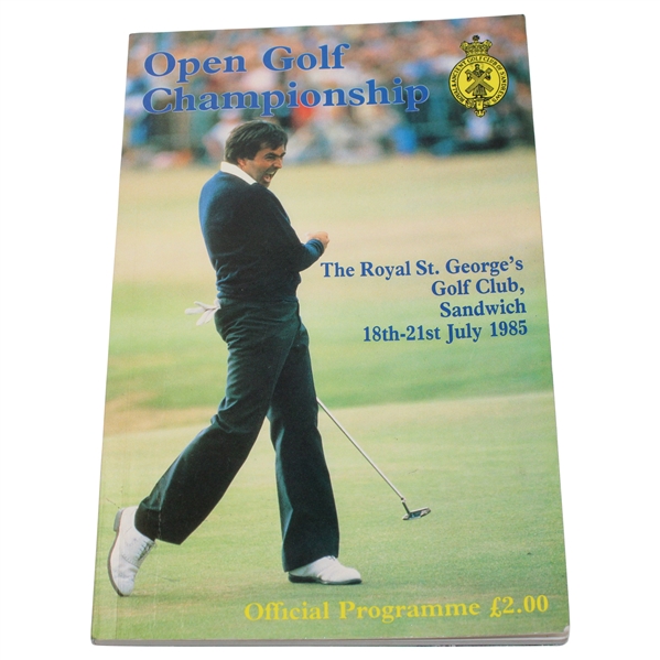 Multi Signed 1985 Open Championship at Royal St. Georges Program JSA #YY98333