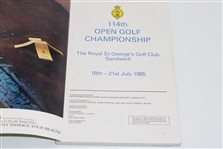 Multi Signed 1985 Open Championship at Royal St. Georges Program JSA #YY98333