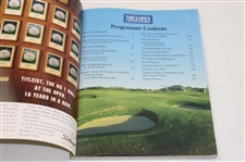 Tom Lehman Signed 1996 Open Championship at Royal Lytham & St Annes Program JSA ALOA