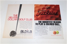 Five (5) Signed San Diego Open Winners Photos/Covers & Seven (7) San Diego Open Badges JSA ALOA