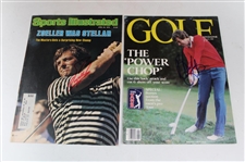 Five (5) Signed San Diego Open Winners Photos/Covers & Seven (7) San Diego Open Badges JSA ALOA