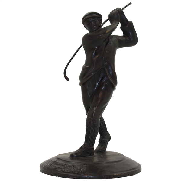 Bronze Harry Vardon Post Swing Statue