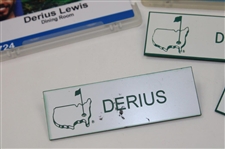 Six (6) Masters Tournament Dining Room Employee Badges w/Three (3) White w/Green Name Tags