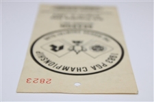 1983 PGA Championship at The Riviera Country Club Season Ticket 3rd Practice Day #2823 - Sutton Win