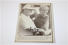 Billy Casper Signed Two Wire/Press Photos JSA ALOA