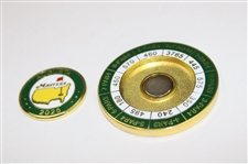 2025 Masters Coin/Yardage Mondo Mark w/Removable Magnetic Ball Marker