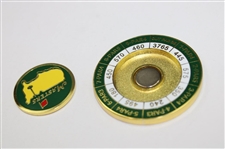 2025 Masters Coin/Yardage Mondo Mark w/Removable Magnetic Ball Marker