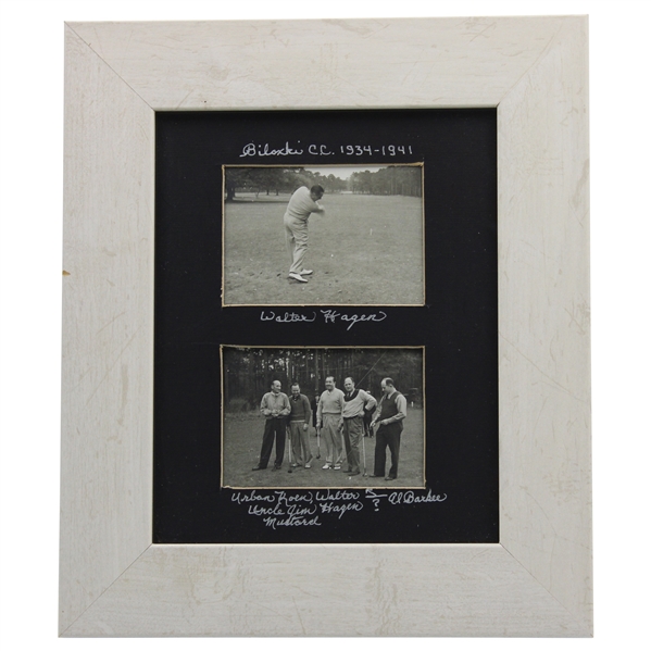 c1930s-40s Walter Hagen & others at Biloxi CC Photos Display - Framed