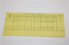 1958 PGA Championship at Llanerch Country Club Official Press Scorecard