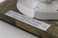 1969 Robert T. Jones III - President Of Country Club Of Pittsfield Barometer Plaque