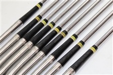Geo Nicoll Pin Splitter Irons Stainless Steel Levenlife Scotland Howitzer 2,3,4,5,6,7,7X Original Red Leather