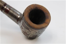 Silversmith Sterling Silver Overlay Tobacco Pipe